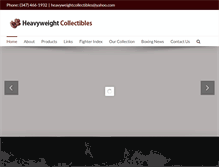 Tablet Screenshot of heavyweightcollectibles.com